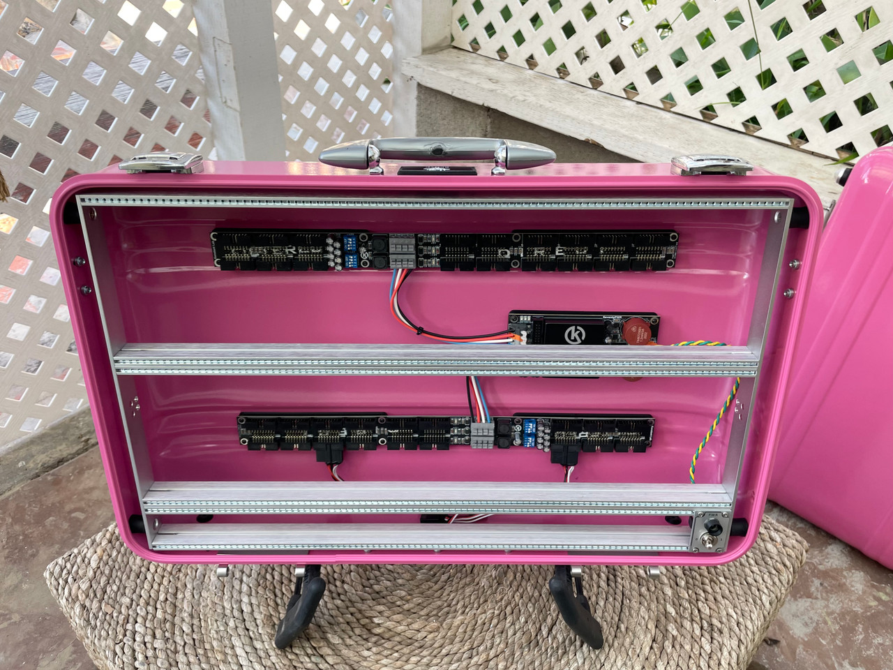 BPNYC ZERO Halliburton Eurorack Modular Travel Case 7U 96hp Bubblegum SOLD